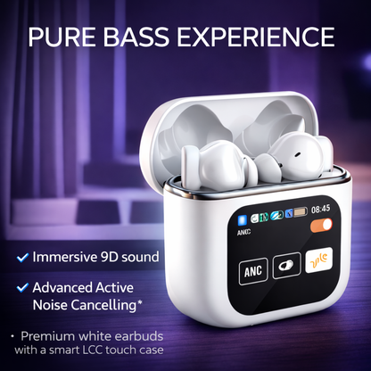 PureBeatz BassVault Pro | LCD Display Airbuds