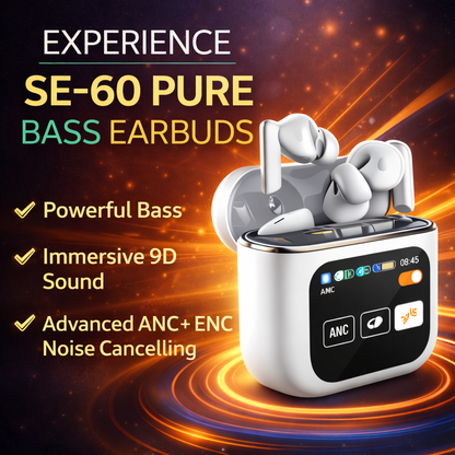PureBeatz BassVault Pro | LCD Display Airbuds